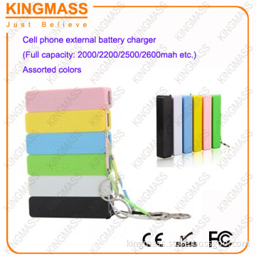 Assorted colors Portable Cell phone external battery charger